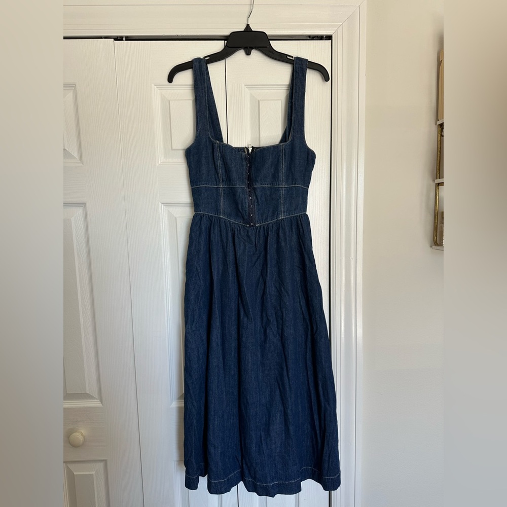 Reformation Blue Denim Dress - Picture 4 of 10